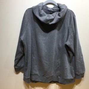 Comfy feminine cowl sweatshirt Xersion 1X
